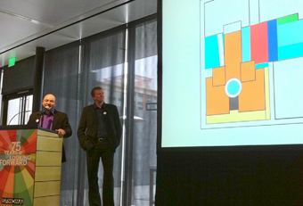 Sn�hetta principals Craig Dykers (left) and Kjetil Thorsen